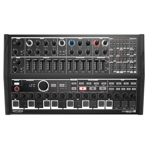 Arturia MiniBrute 2S Noir Semi-Modular Analog Synthesizer - Black