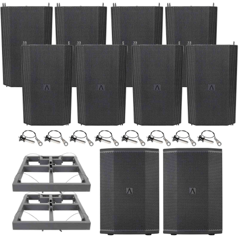 Avante Imperio MAX Maximum (8) Speaker Flown Array with Ground Subs Portable Sound System