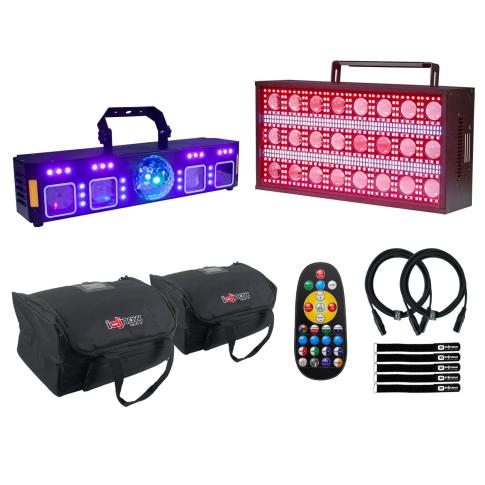BEAM-JAM Motion Light Bar BEAM-FLASH Strobe Light DMX LED DJ Stage Effect Fixtures Pack