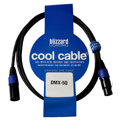 Blizzard Lighting DMX-5Q 5 FT 3-Pin XLR(M) - XLR(F) DMX Cable