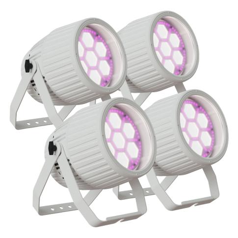 Blizzard Lighting Motif Settelenti CW+WW (W) LED Wash in White 4-Pack