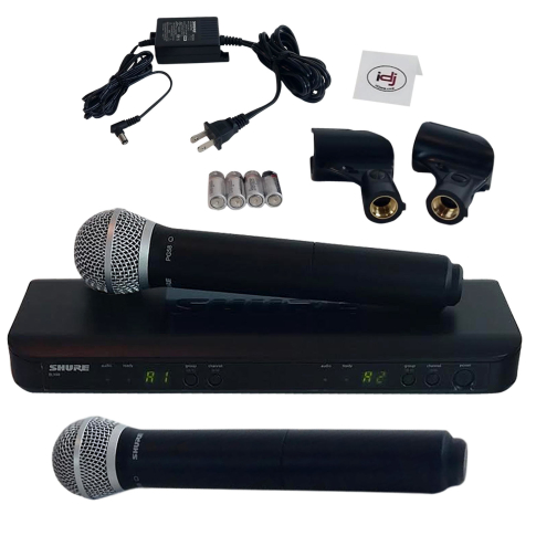 Shure BLX288/PG58 Dual Channel Handheld Wireless System