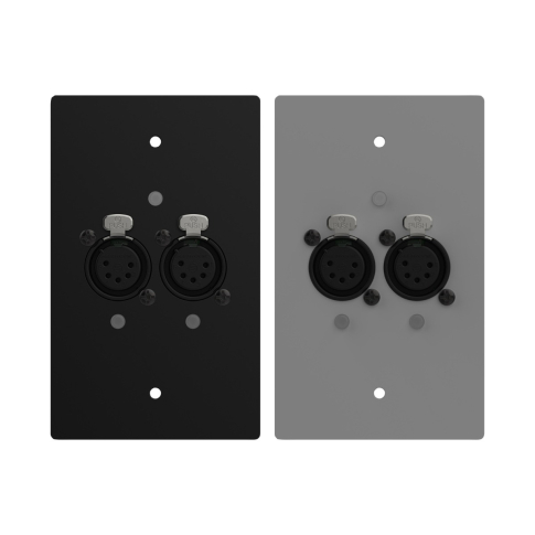 ChamSys GeNetix GW2O US 2-Port Wall Mount Node DMX Out Ports (Female)