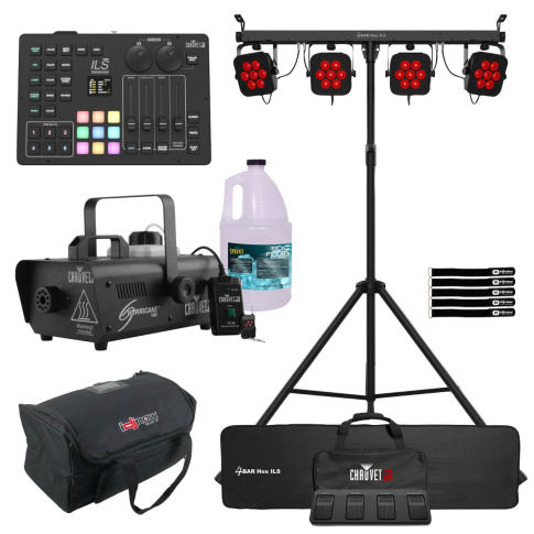Chauvet DJ 4BAR Hex ILS Wash Lighting Solution with ILS Command & Fog