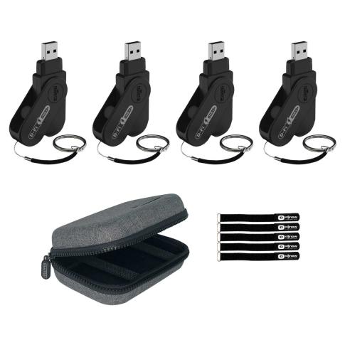 Chauvet DJ D-Fi USB 2 Wireless D-Fi Transceivers 4-Pack with Case