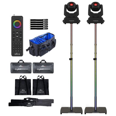 Chauvet DJ FLEXstand FX ILS Lighting Stand 2-Pack with Moving Heads