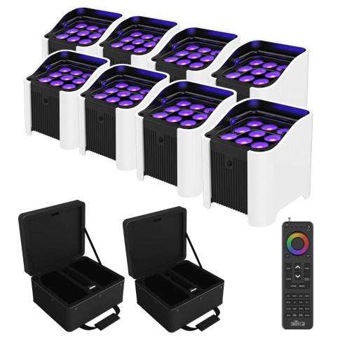 Chauvet DJ Freedom Par H9 IP X4 Light Kits Pair with Sleeves & Remote