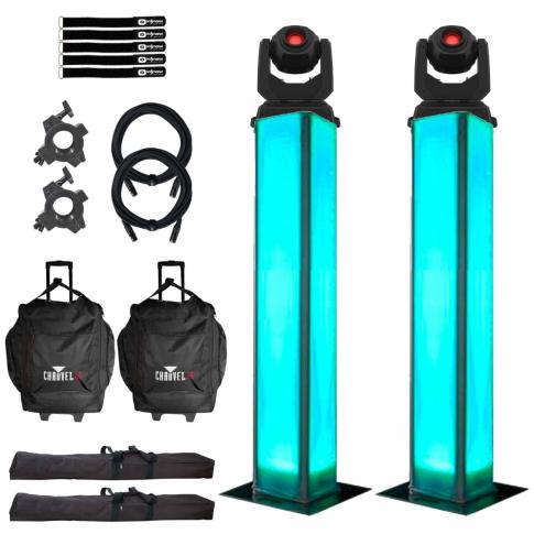 Chauvet DJ Intimidator Free Spot 60 ILS Heads Pair with 2.0m Towers