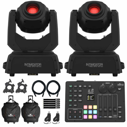 Chauvet DJ Intimidator Free Spot 60 ILS Pair with Light Controller