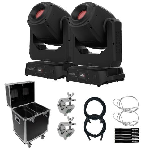 Chauvet DJ Intimidator Spot 360X IP Moving Heads Pair with Case