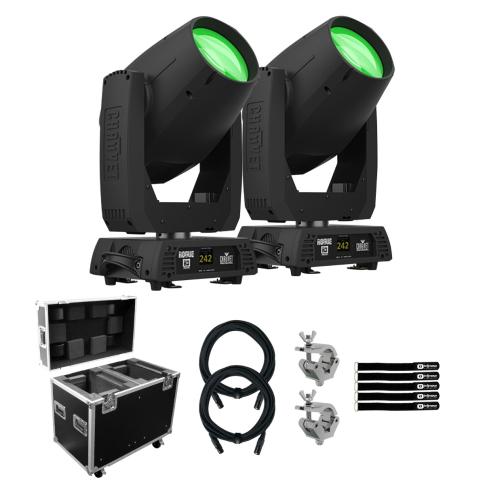 Chauvet Professional Rogue R3 Beam Gobo Light 2-Pack with Case