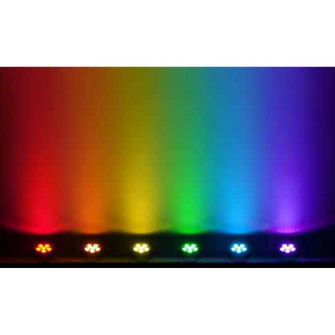 Chauvet DJ SLIMPARH6ILS ILS Low-Profile RGBAW+UV LED Wash Light Rainbow