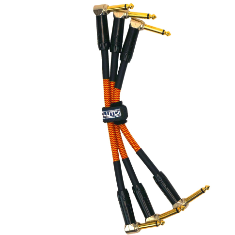 Clutch 6 Inch Right Angle 1/4" Patch Cable (3-pack) alternate view