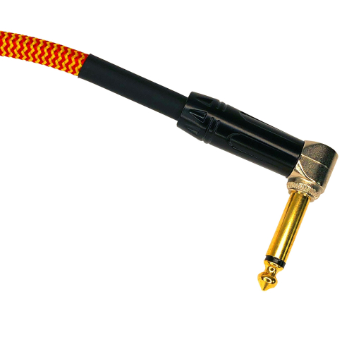 Clutch 6 Inch Right Angle 1/4" Patch Cable Closeup