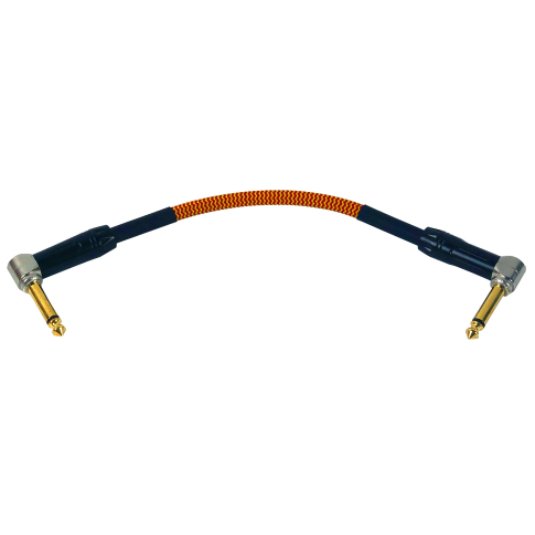 Clutch 6 Inch Right Angle 1/4" Patch Cable Side View