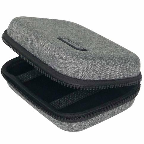 Clutch CL-EO60402GY Durable Universal Protective Zippered Case for Small Accessories Open
