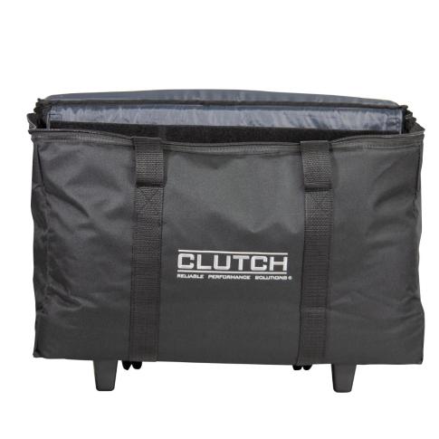 Clutch CL-TOTE221711R Utility Bag with Telescoping Handle & Wheels Open Front