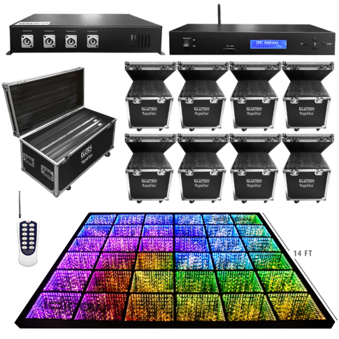 Clutch MagnaFloor LED Dance Floor Star Panel 14' x 14' Complete System