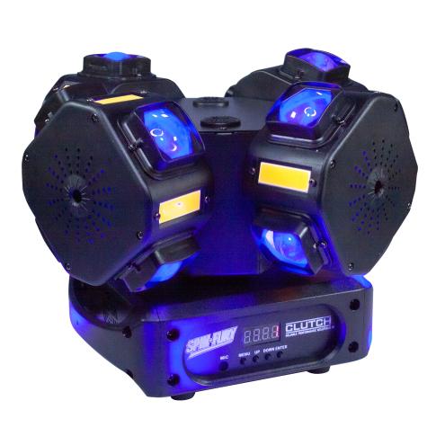 Clutch SPIN-FURY 200W LED DMX Motion Strobe Laser DJ Stage Light Fixture