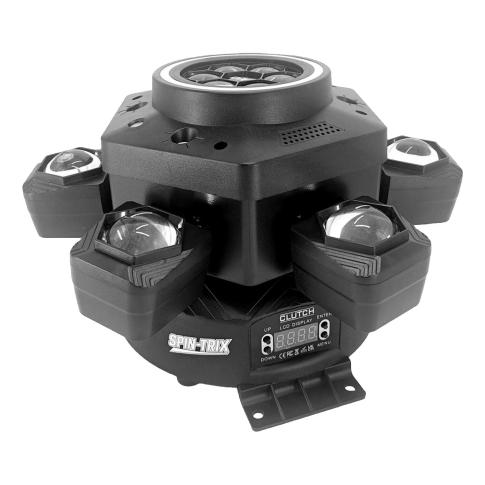Clutch SPIN-TRIX 150W RGBW LED Motion Beam Light Fixture