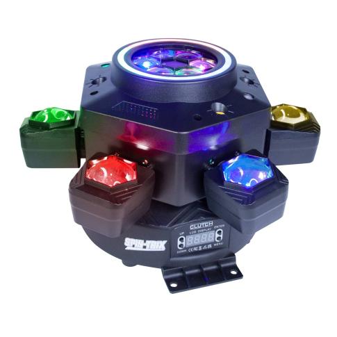Clutch SPIN-TRIX RGBW LED Motion Beam Light Fixture