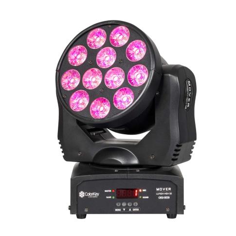 ColorKey CKU-5039 Mover Wash HEX 12 RGBAW-UV LED Moving Head Light Pink Angle
