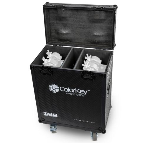 ColorKey CKU-9060 Flight Case with Casters for 2x Creator BSW 1200
