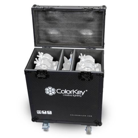 ColorKey CKU-9062 Flight Case with Casters for 2x Creator Beam 150