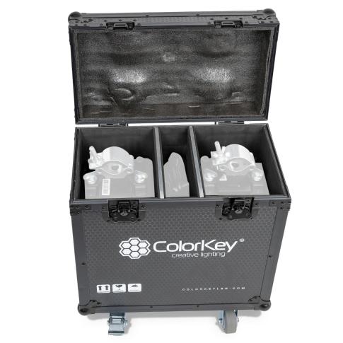 ColorKey CKU-9063 Flight Case with Casters for 2x Creator BX7 Fixtures