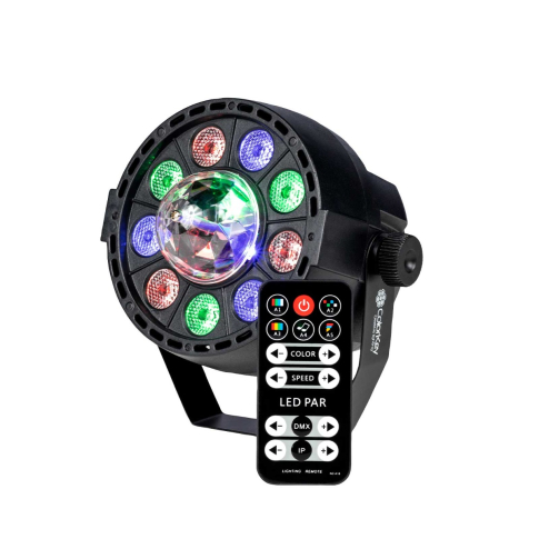 ColorKey Party Light FX Compact LED DMX RBG Wash Effect DJ Club Bar Light