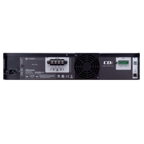 Crown Cdi 2000 Two-channel, 800W @ 4Ω, 70V/100V/140V Power Amplifier Rear