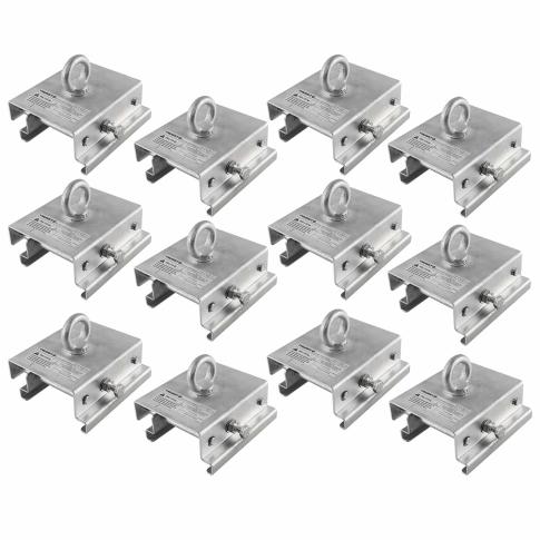 (12) Trusst CT-TENT Adjustable Tent Clamps for Clear Span Tents using Keder Grooved Beams