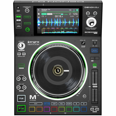 Denon DJ SC5000M Prime Professional DJ Media Player with Motorized Platter and 7" Multi-Touch Display