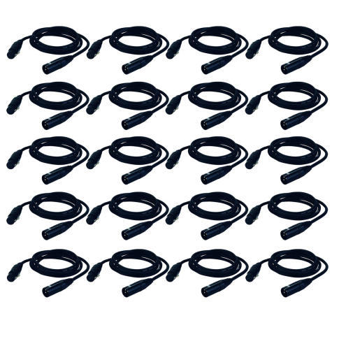 20 Pack DMX15 - 15FT DMX Cables