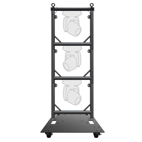 Global Truss Modular Lighting Quick Grid Section for Moving Heads in Black Trio Package