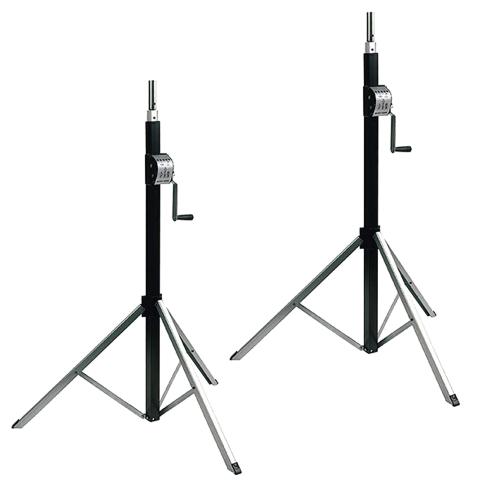 (2) Global Truss DT-3800L 12FT Smart Crank Stands