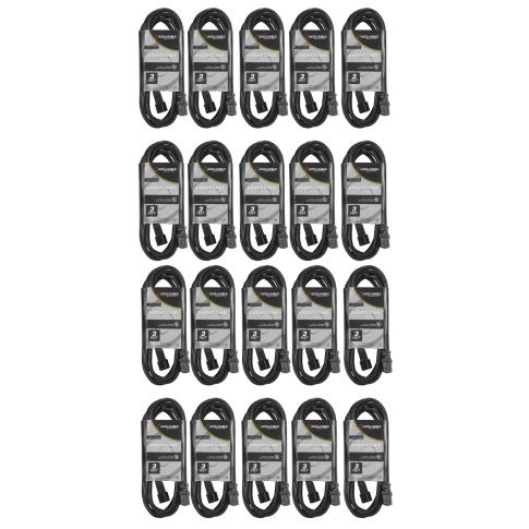 20 Pack ECCOM-3 3FT AC Extension Cords