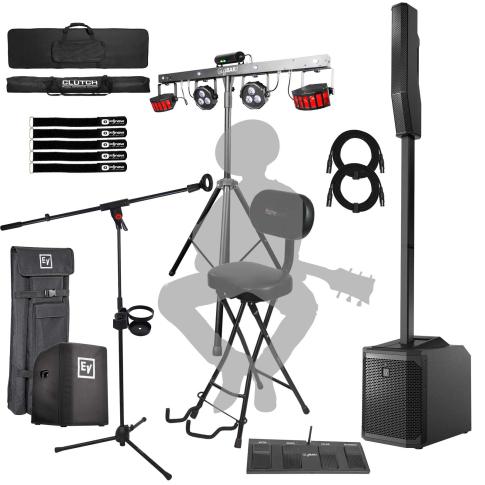 Electro-Voice EVOLVE 30M Black System with Chauvet DJ Light System