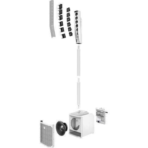 Electro-Voice EVOLVE 30M Portable Column System (white) Splayed Right