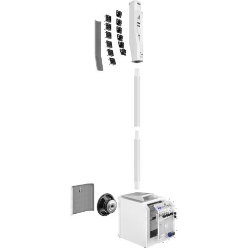 Electro-Voice EVOLVE 30M Portable Column System (white) Splayed Left