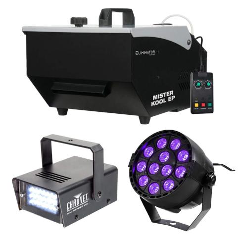 Eliminator Lighting MISTER KOOL EP Fog Machine with Strobe & Black Light