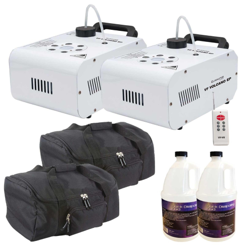 Eliminator Lighting VF VOLCANO EP Vertical Fog Machine Duo Bundle