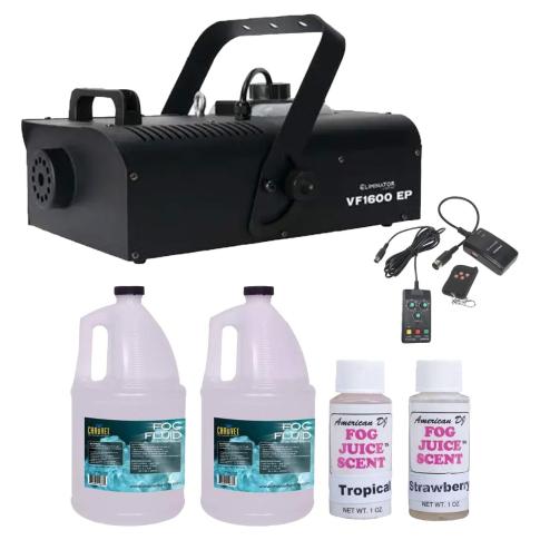 Eliminator Lighting VF1600 EP Mobile Fog Machine with Variety Fog Juice