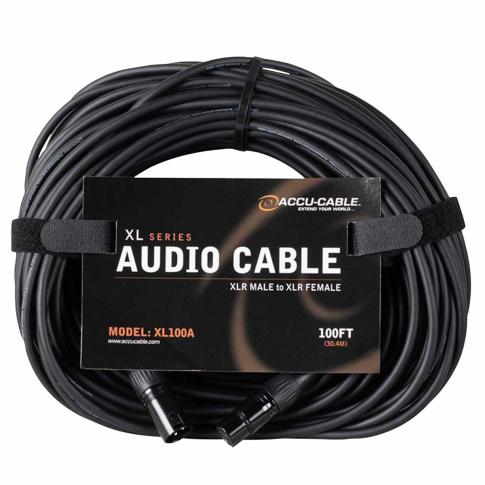 Eliminator Lighting XL100A Accu Cable 100 FT XLR to XLR Audio Cable