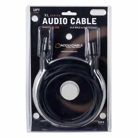 Eliminator Lighting XL12A Accu Cable 12 FT XLR to XLR Audio Cable
