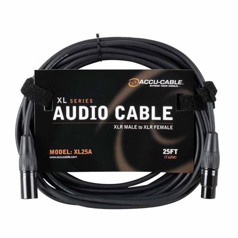 Eliminator Lighting XL25A Accu Cable 25 FT XLR to XLR Audio Cable