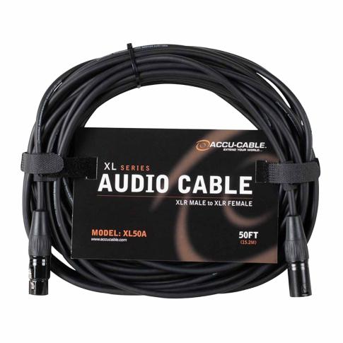 Eliminator Lighting XL50A Accu Cable 50 FT XLR to XLR Audio Cable