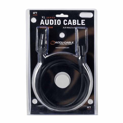 Eliminator Lighting XL6A Accu Cable 6 FT XLR to XLR Audio Cable