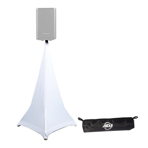 ADJ Event Stand Scrim 2W 5FT Double Sided White Speaker Stand Scrim