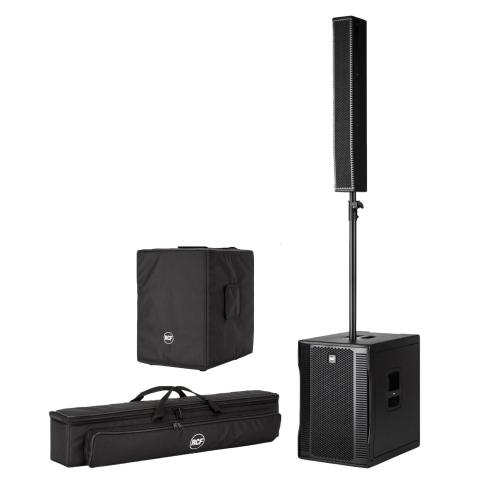 RCF EVOX 12 Active Portable 2-Way Array PA System & Protective Cover Package